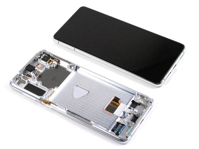 Samsung Galaxy S21 Plus 5G G996B Display And Digitizer With Frame Phantom Silver Service Pack