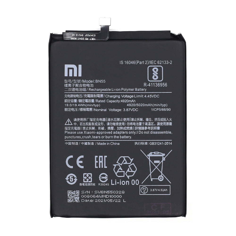 Xiaomi Redmi Note 9S Battery BN55 OEM