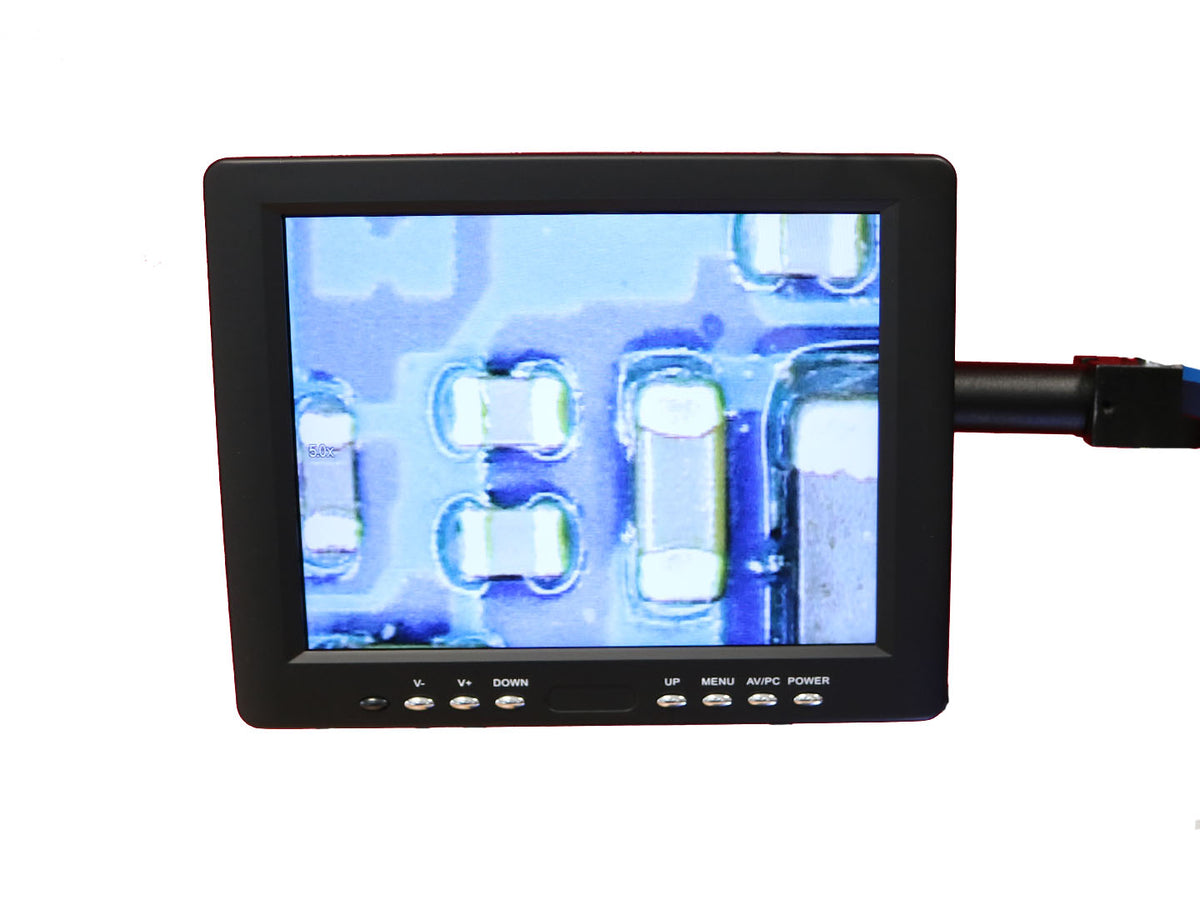 Trinocular Microscope 7-45X With HDMI Microscope Camera And LCD Screen