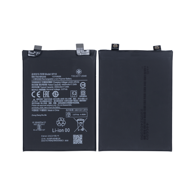 Xiaomi Poco F4 5G (22021211RG), Poco F4 GT 5G (21121210G) Battery BP49 OEM