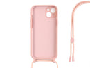 Rixus TPU Necklace Cord Cover For Apple iPhone 14 Plus Pink