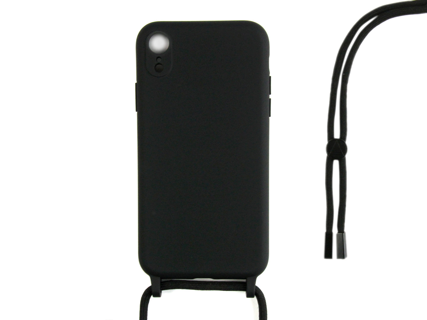 Rixus TPU Necklace Cord Cover For Apple iPhone XR Black