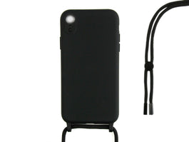 Rixus TPU Necklace Cord Cover For Apple iPhone XR Black