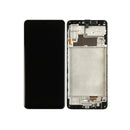 Samsung Galaxy M22 M225F Display And Digitizer With Frame Black Service Pack