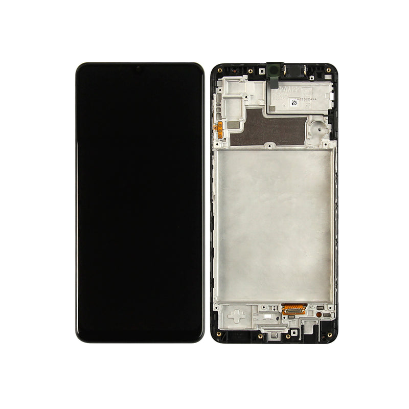 Samsung Galaxy M22 M225F Display And Digitizer With Frame Black Service Pack