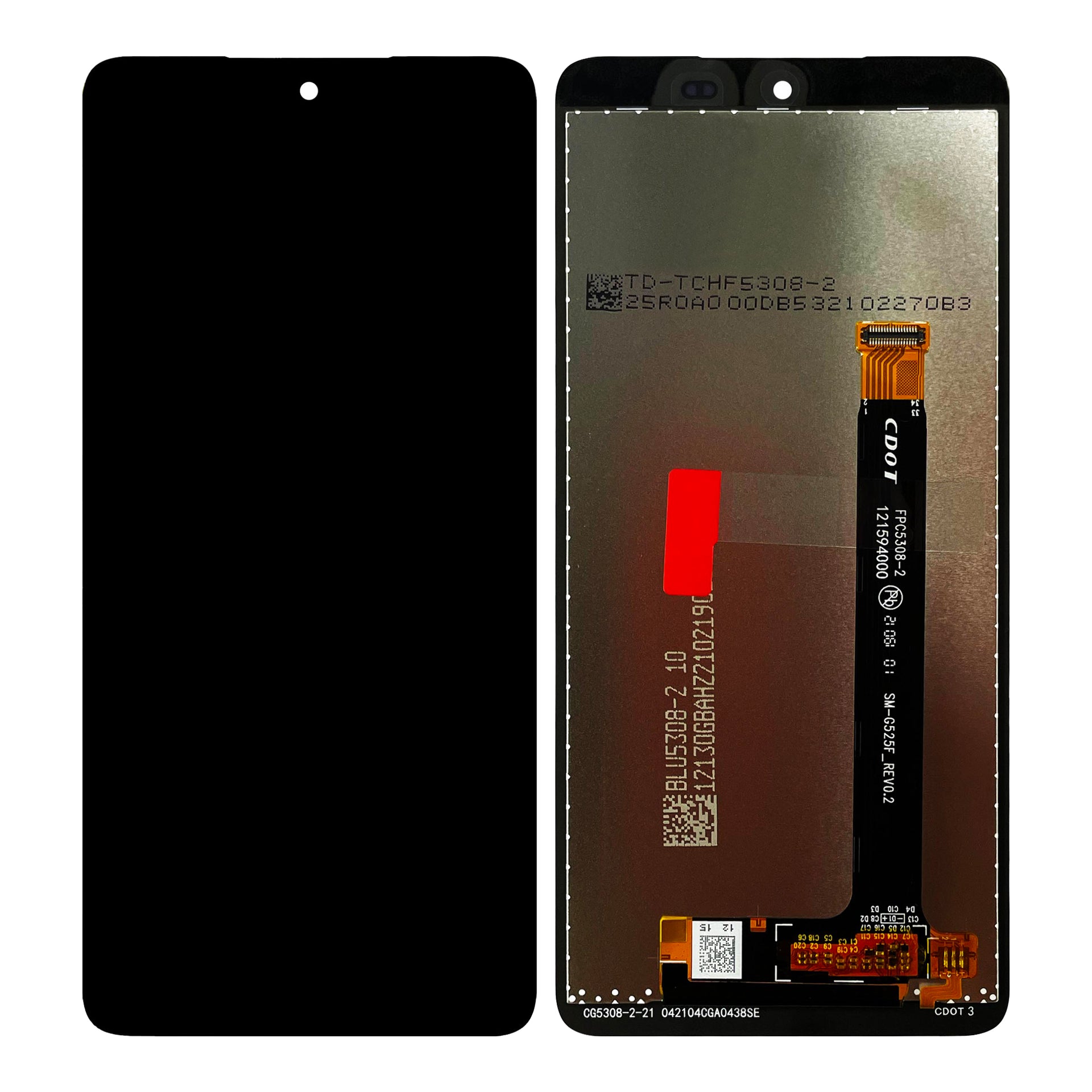 Samsung Galaxy Xcover 5 G525F Display And Digitizer Without Frame Black Service Pack