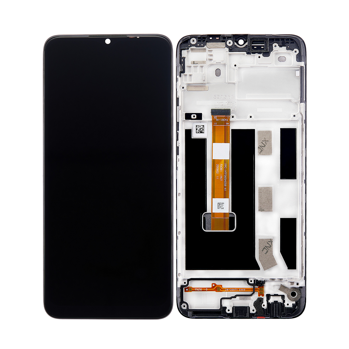 Oppo A15, A15S Display And Digitizer With Frame Dynamic Black OEM