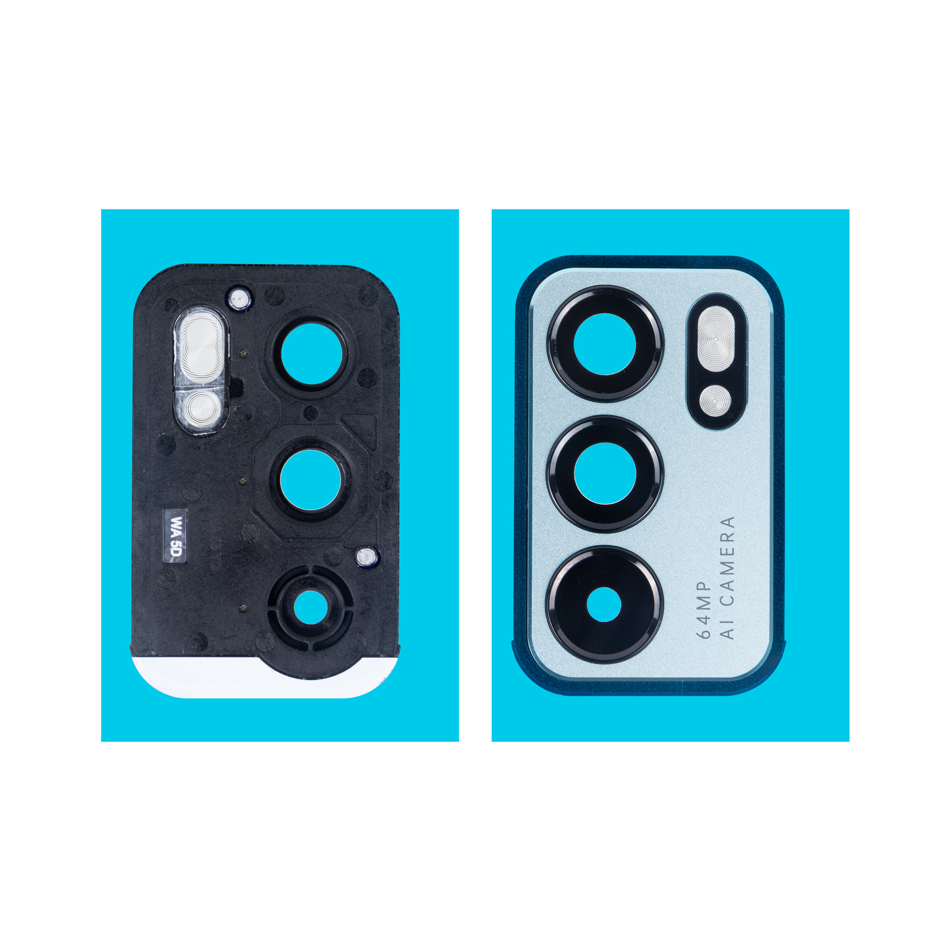 Oppo Reno 6 5G Camera Lens Cover With Frame Aurora OEM
