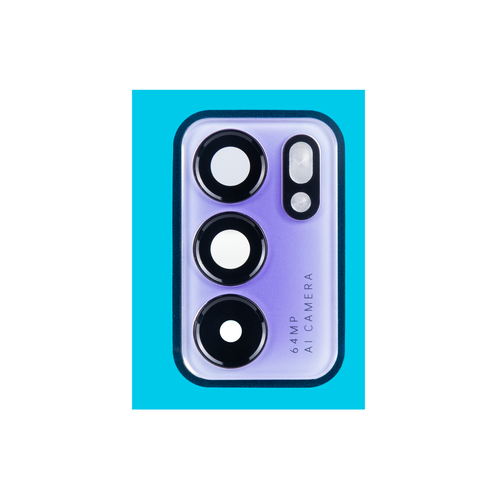 Oppo Reno 6 5G Camera Lens Cover With Frame Purple OEM