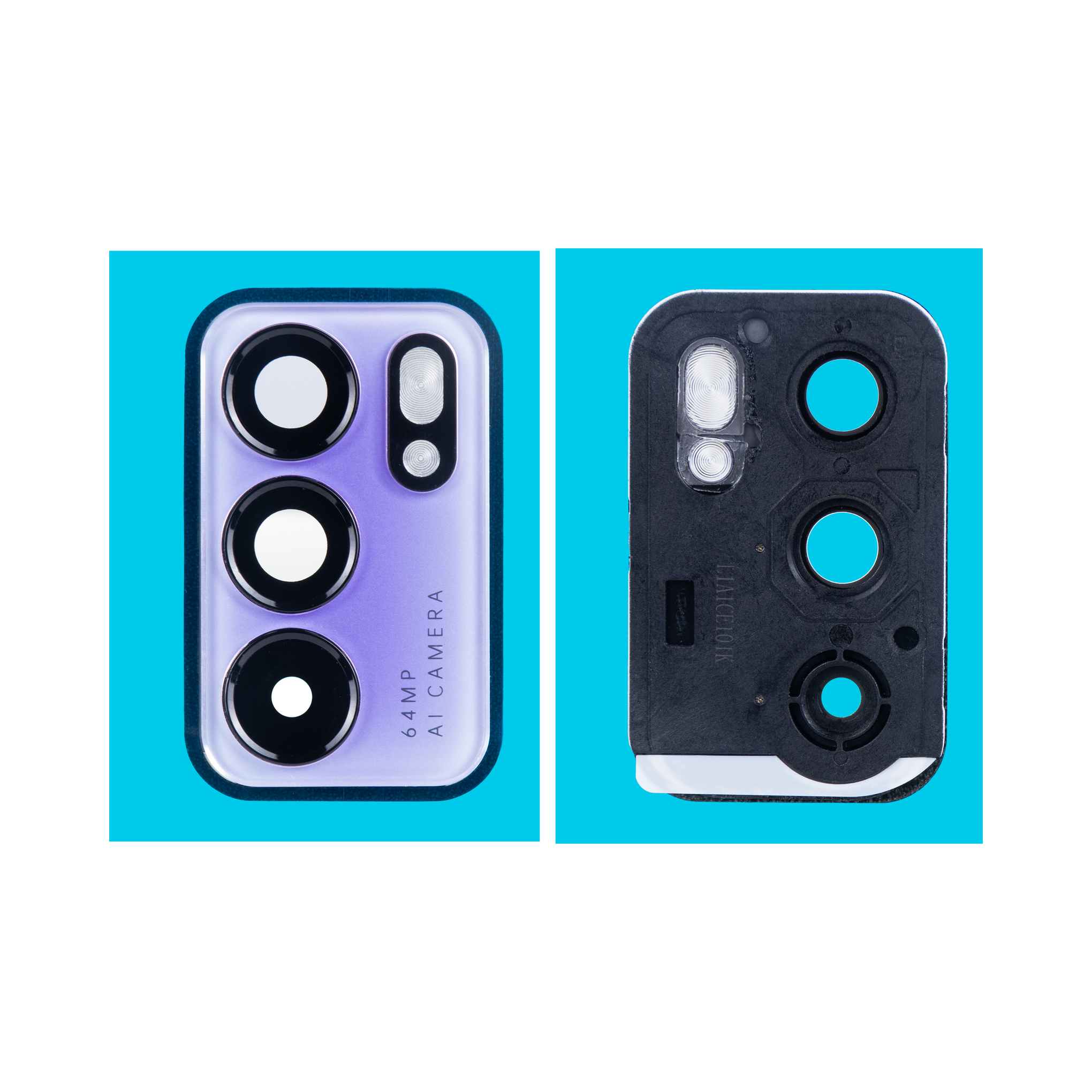 Oppo Reno 6 5G Camera Lens Cover With Frame Purple OEM