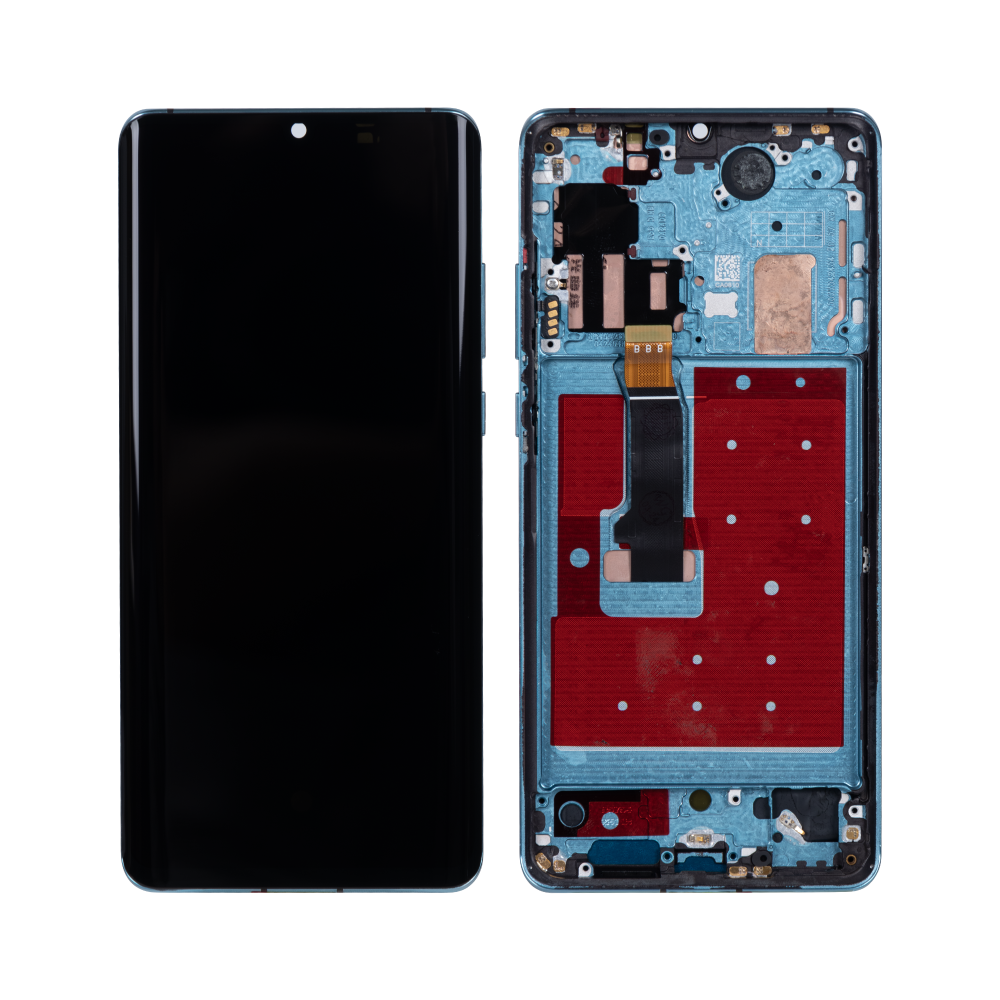 Huawei P30 Pro Display And Digitizer With Frame Aurora Blue Refurbished
