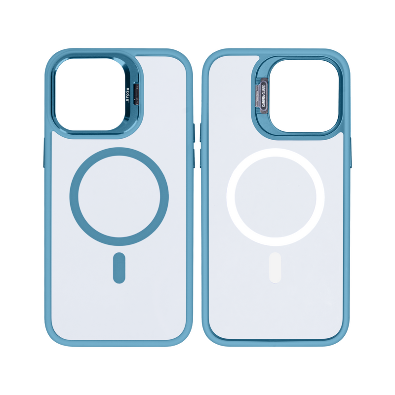 Rixus Classic 03 Case With MagSafe For iPhone 15 Light Blue