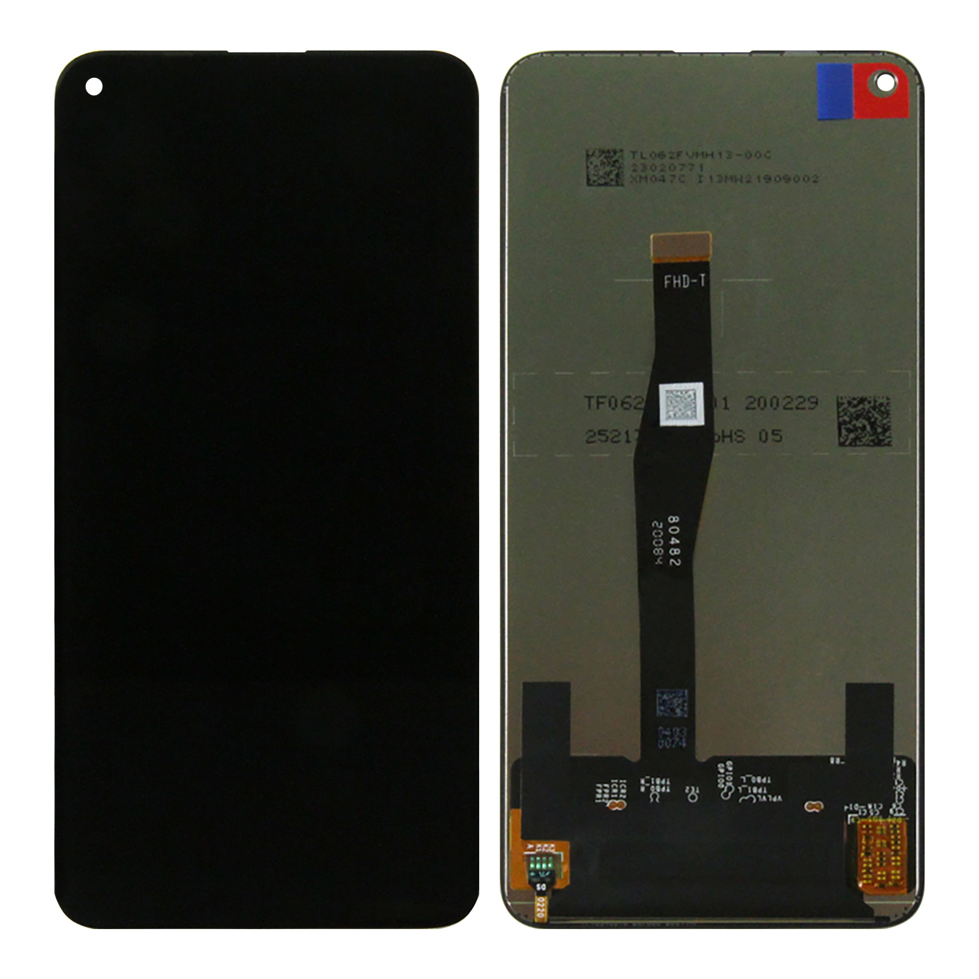 Huawei Nova 5T Display And Digitizer Without Frame Black OEM