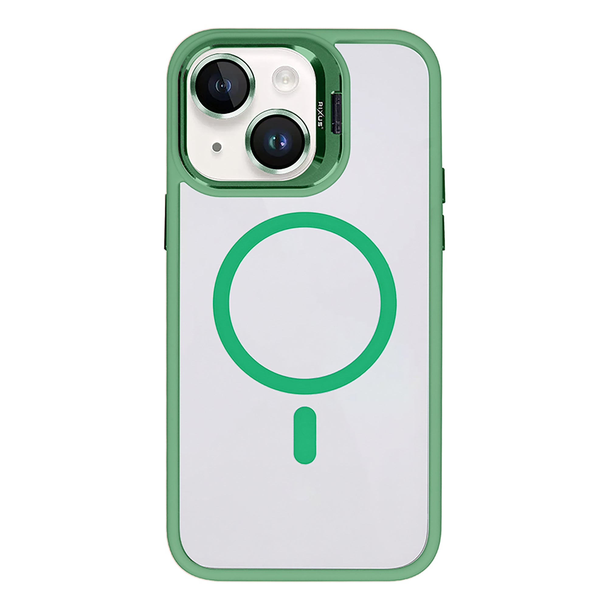 Rixus Classic 03 Case With MagSafe Compatible For Apple iPhone 15 Light Green