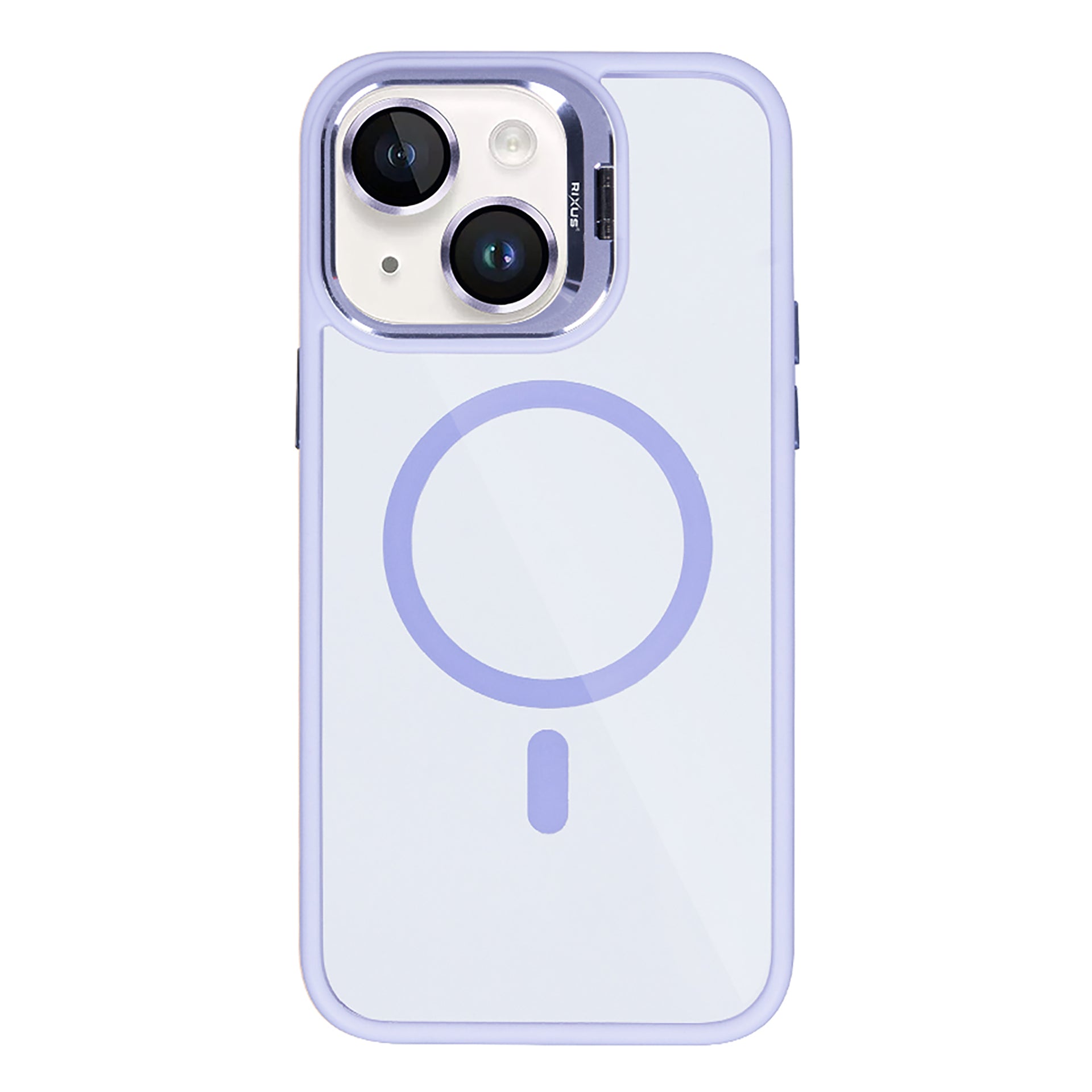 Rixus Classic 03 Case With MagSafe Compatible For Apple iPhone 15 Light Purple