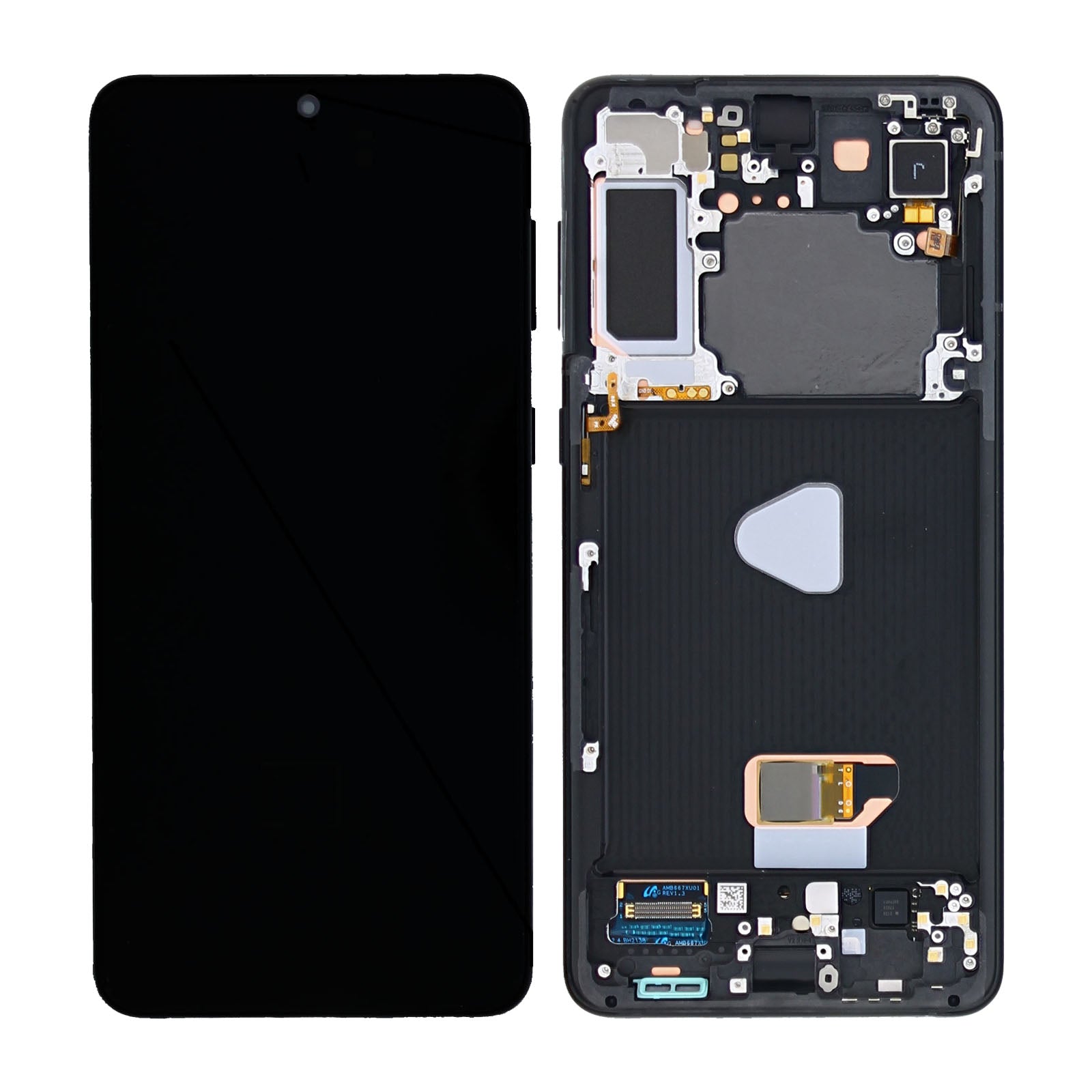 Samsung Galaxy S21 Plus 5G G996B Display And Digitizer With Frame Phantom Black Service Pack