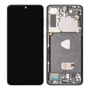 Samsung Galaxy S21 Plus 5G G996B Display And Digitizer With Frame Phantom Black Service Pack