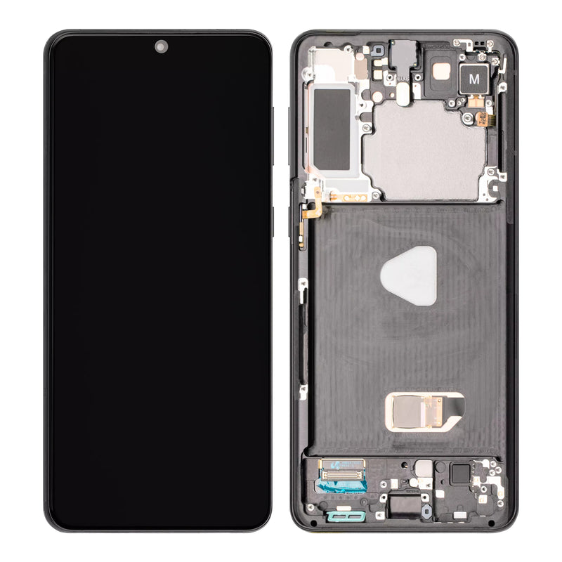 Samsung Galaxy S21 Plus 5G G996B Display And Digitizer With Frame Phantom Black Service Pack