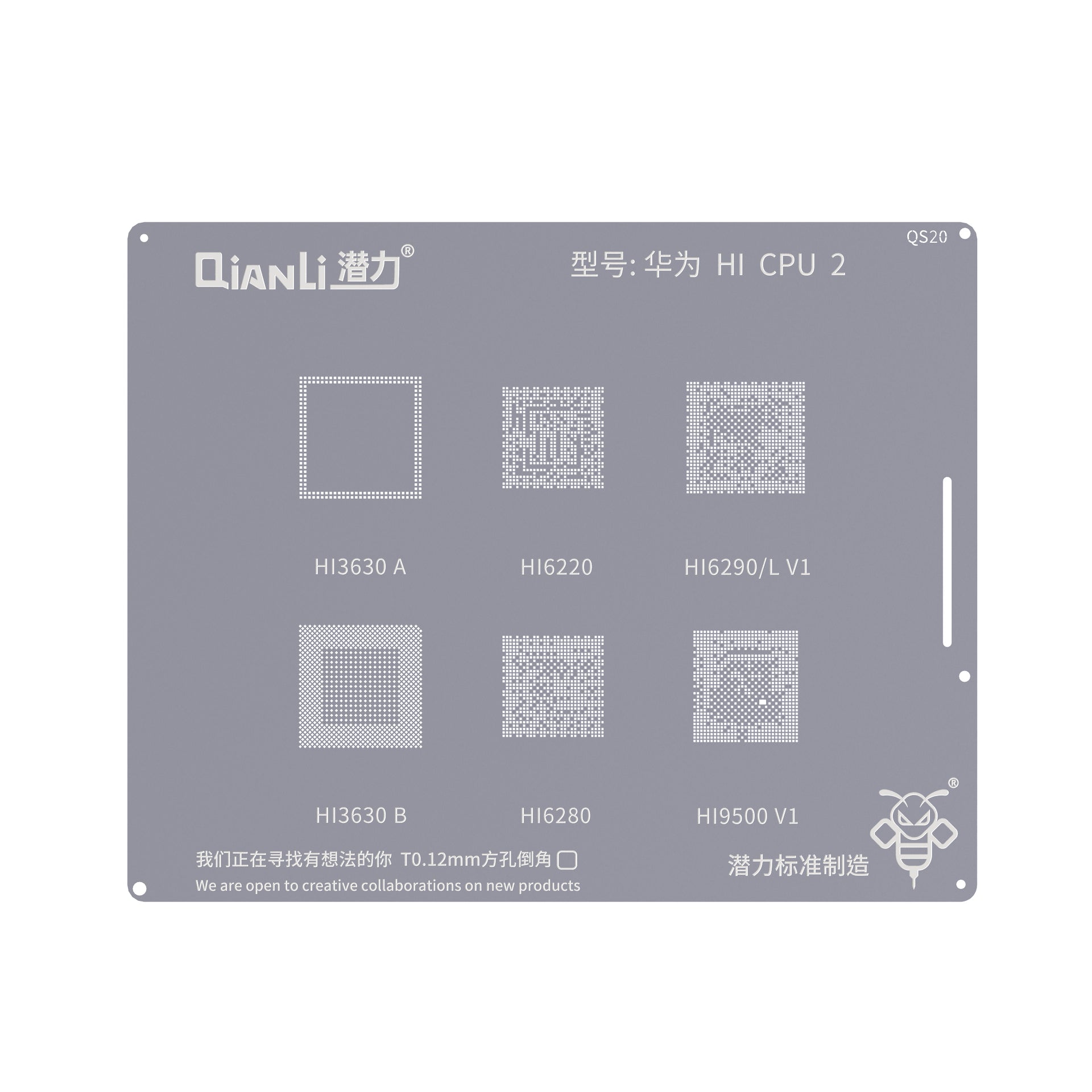 QIANLI Bumblebee Stencil QS20 For Huawei HI CPU2