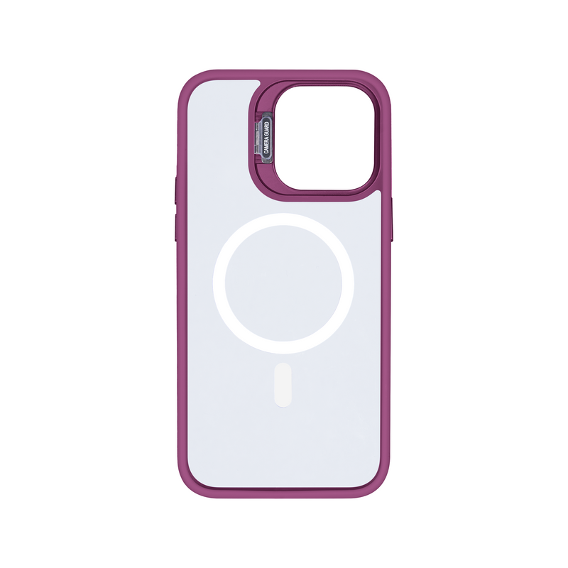 Rixus Classic 03 Case With MagSafe For iPhone 15 Pro Dark Pink