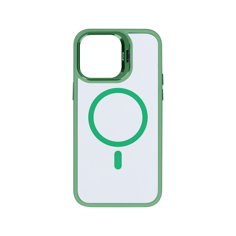 Rixus Classic 03 Case With MagSafe For iPhone 15 Pro Light Green