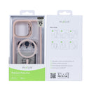 Rixus Classic 03 Case With MagSafe Compatible For Apple iPhone 15 Pro Light Pink