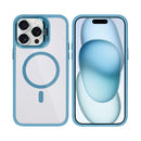 Rixus Classic 03 Case With MagSafe Compatible For Apple iPhone 15 Pro Max Light Blue