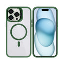 Rixus Classic 03 Case With MagSafe Compatible For Apple iPhone 15 Pro Max Dark Green