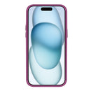 Rixus Classic 03 Case With MagSafe Compatible For Apple iPhone 15 Plus Dark Pink