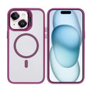 Rixus Classic 03 Case With MagSafe Compatible For Apple iPhone 15 Plus Dark Pink