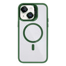 Rixus Classic 03 Case With MagSafe Compatible For Apple iPhone 15 Plus Dark Green