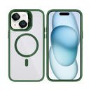 Rixus Classic 03 Case With MagSafe Compatible For Apple iPhone 15 Plus Dark Green