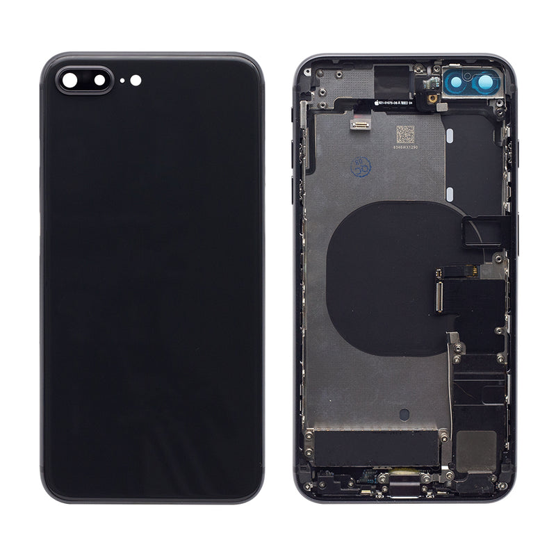 For iPhone 8 Plus Complete Housing Incl. All Small Parts Without Battery and Back Camera (Black)