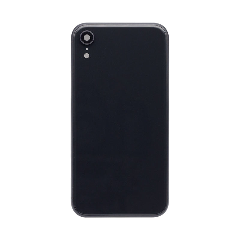 For iPhone XR Complete Housing Incl. All Small Parts Without Battery and Back Camera (Black)