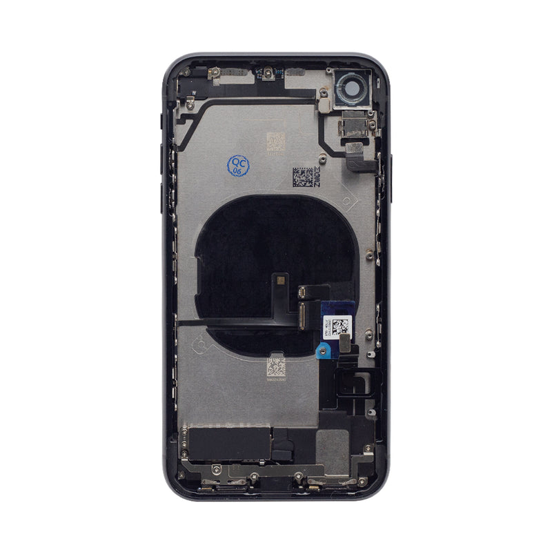 For iPhone XR Complete Housing Incl. All Small Parts Without Battery and Back Camera (Black)