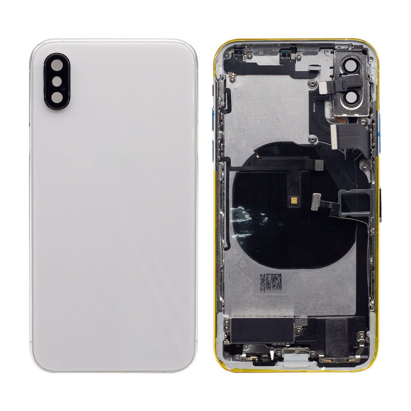 For iPhone XS Complete Housing Incl. All Small Parts Without Battery and Back Camera (White)