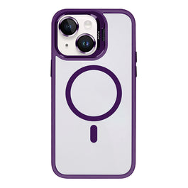 Rixus Classic 03 Case With MagSafe Compatible For Apple iPhone 14 Deep Purple