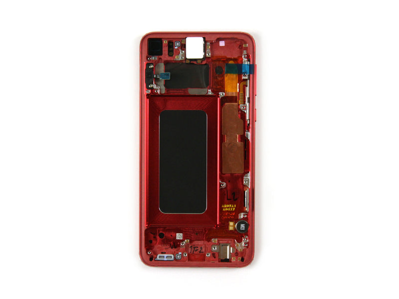 Samsung Galaxy S10e G970F Display And Digitizer With Frame Cardinal Red Service Pack