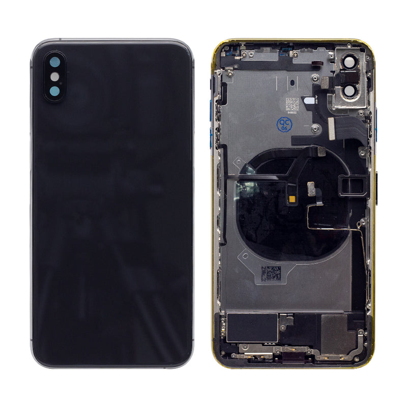 For iPhone XS Max Complete Housing Incl. All Small Parts Without Battery and Back Camera (Black)