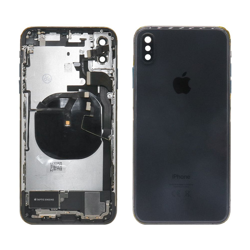 For iPhone XS Max Complete Housing Incl. All Small Parts Without Battery and Back Camera (Black)