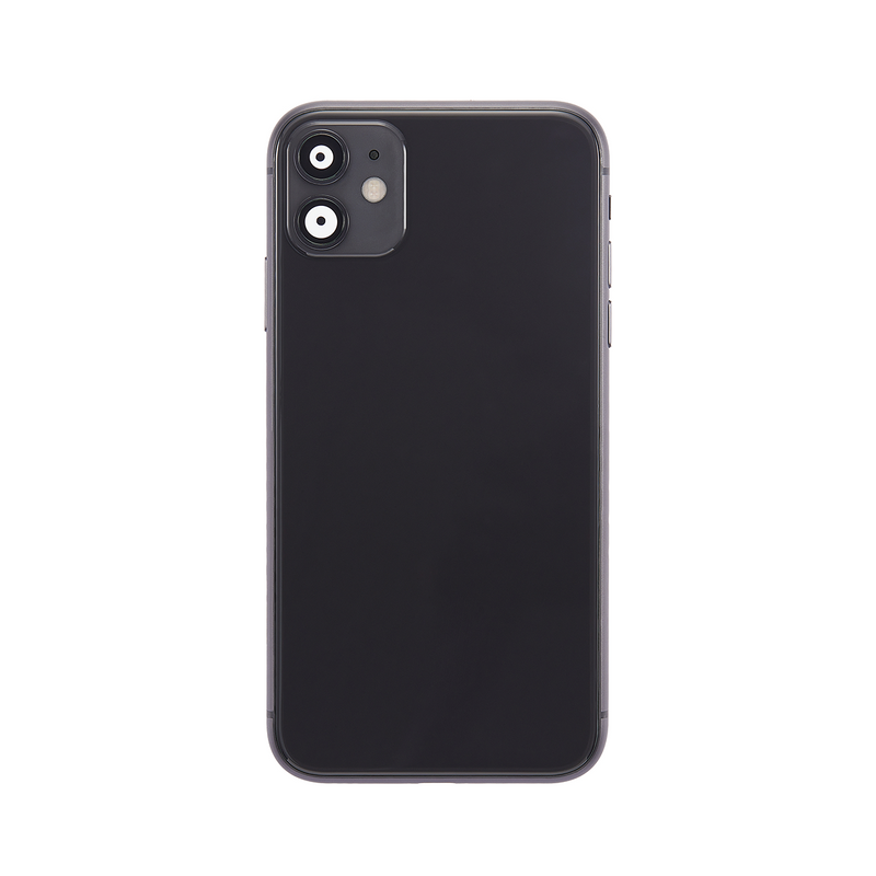 For iPhone 11 Complete Housing Incl All Small Parts Without Battery and Back Camera (Black)