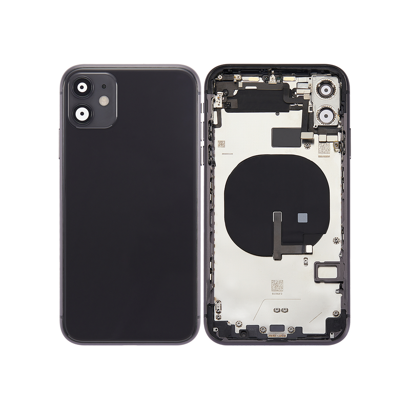 For iPhone 11 Complete Housing Incl. All Small Parts Without Battery and Back Camera (Black)