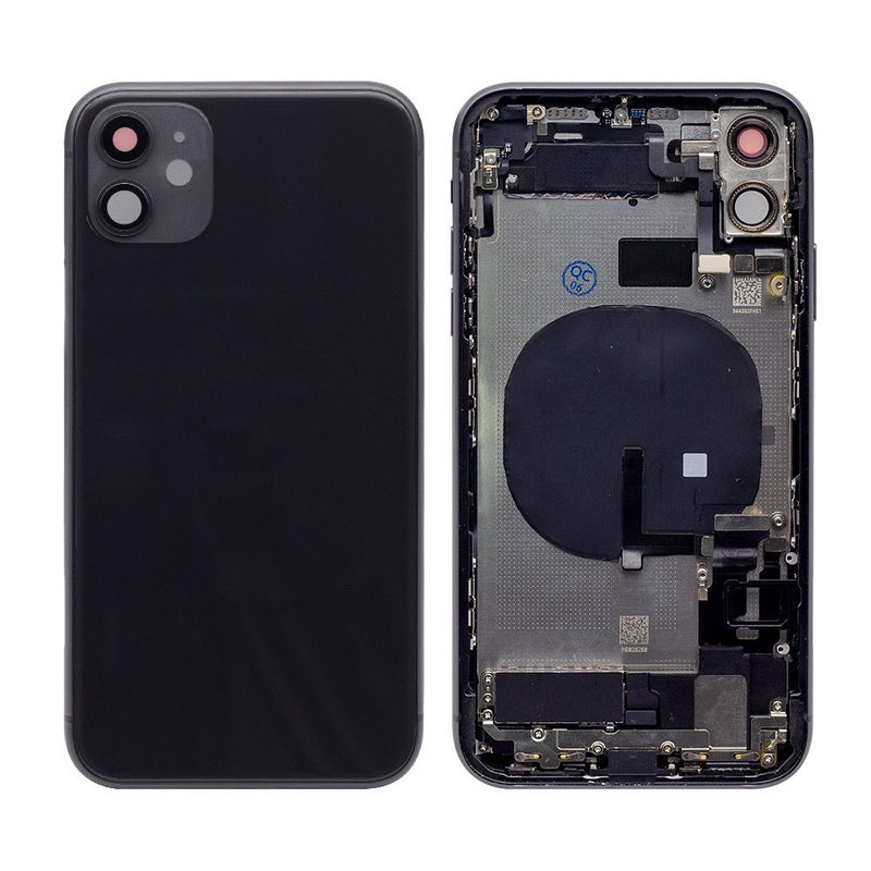 For iPhone 11 Complete Housing Incl. All Small Parts Without Battery and Back Camera (Black)