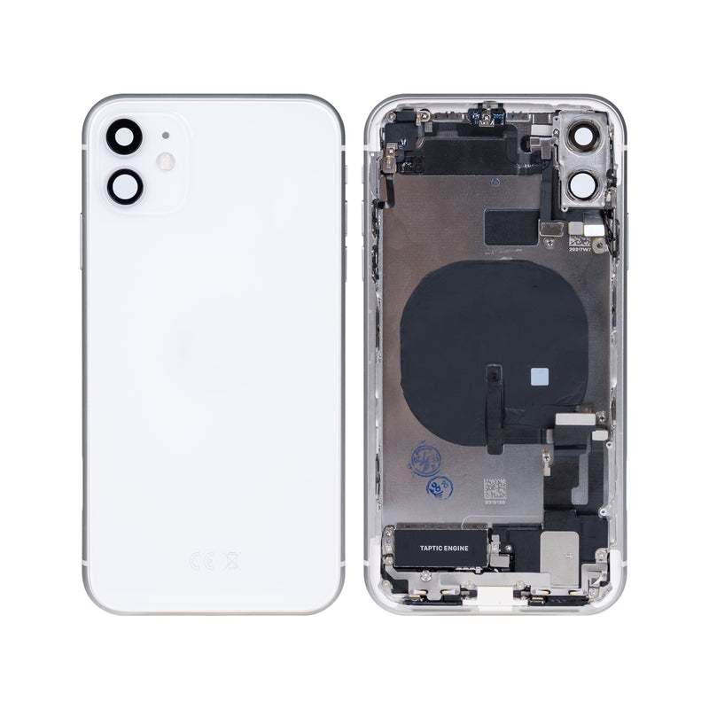 For iPhone 11 Complete Housing Incl. All Small Parts Without Battery And Back Camera (White)