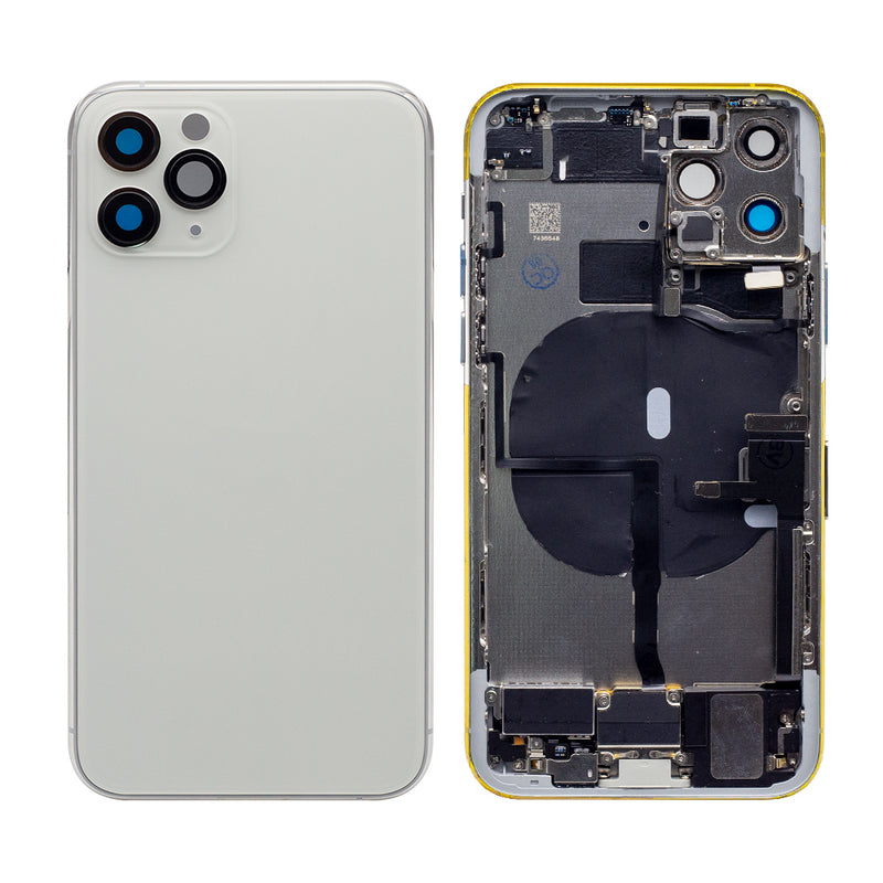 For iPhone 11 Pro Complete Housing Incl. All Small Parts Without Battery and Back Camera (White)