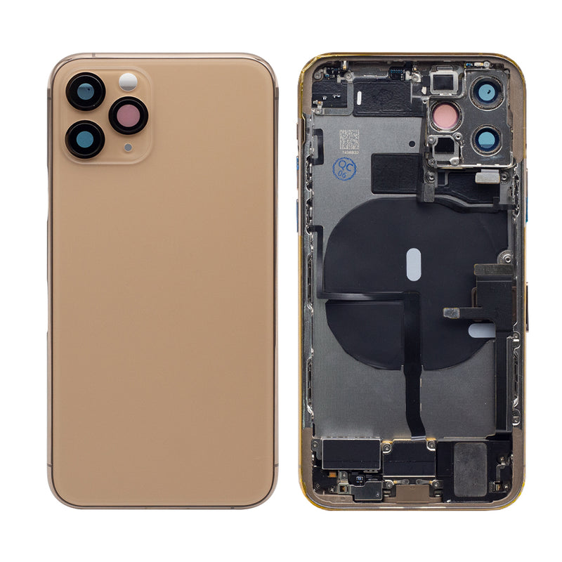 For iPhone 11 Pro Complete Housing Incl. All Small Parts Without Battery And Back Camera Gold