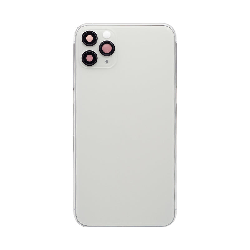 For iPhone 11 Pro Max Complete Housing Incl. All Small Parts Without Battery and Back Camera (White)