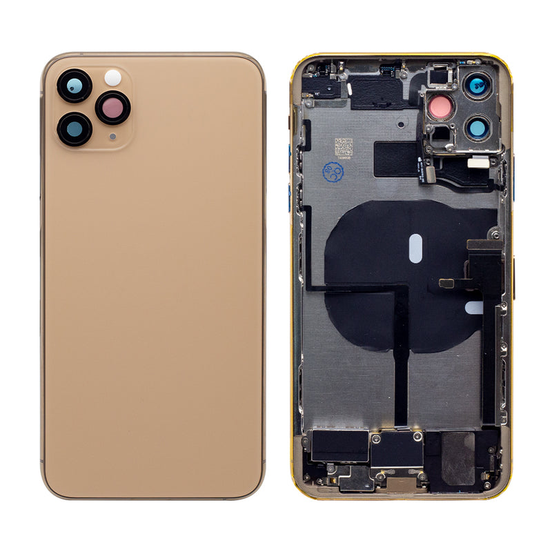 For iPhone 11 Pro Max Complete Housing Incl. All Small Parts Without Battery and Back Camera (Gold)