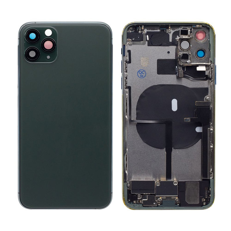 For iPhone 11 Pro Max Complete Housing Incl. All Small Parts Without Battery and Back Camera Green