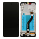 Samsung Galaxy A20s A207F Display And Digitizer With Frame Black Service Pack
